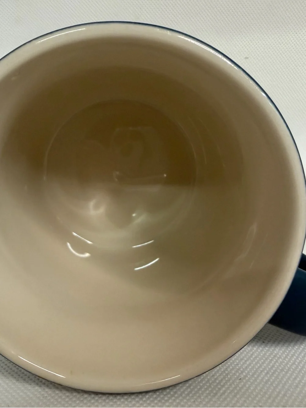 Starbucks 2016 Blue Wink Crown Siren Coffee Mug 14 oz Anniversary Etched Ceramic